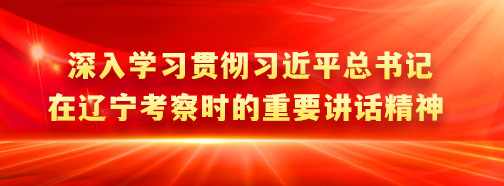 深入学习贯彻习近平总书记在辽宁考察时的重要讲话精神
