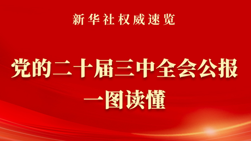 新华社权威速览 | 党的二十届三中全会公报一图读懂